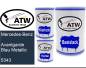 Preview: Mercedes-Benz, Avantgarde Blau Metallic, 5343: 500ml Lackdose + 500ml Klarlack + 250ml Härter - Set, von ATW Autoteile West.